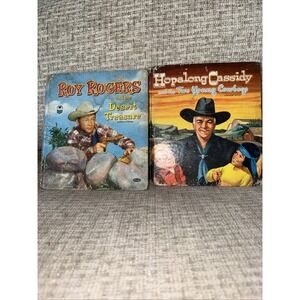 Roy Rogers And the Desert Treasure, A Cozy Corner Book & Hopalong Cassidy 1950s